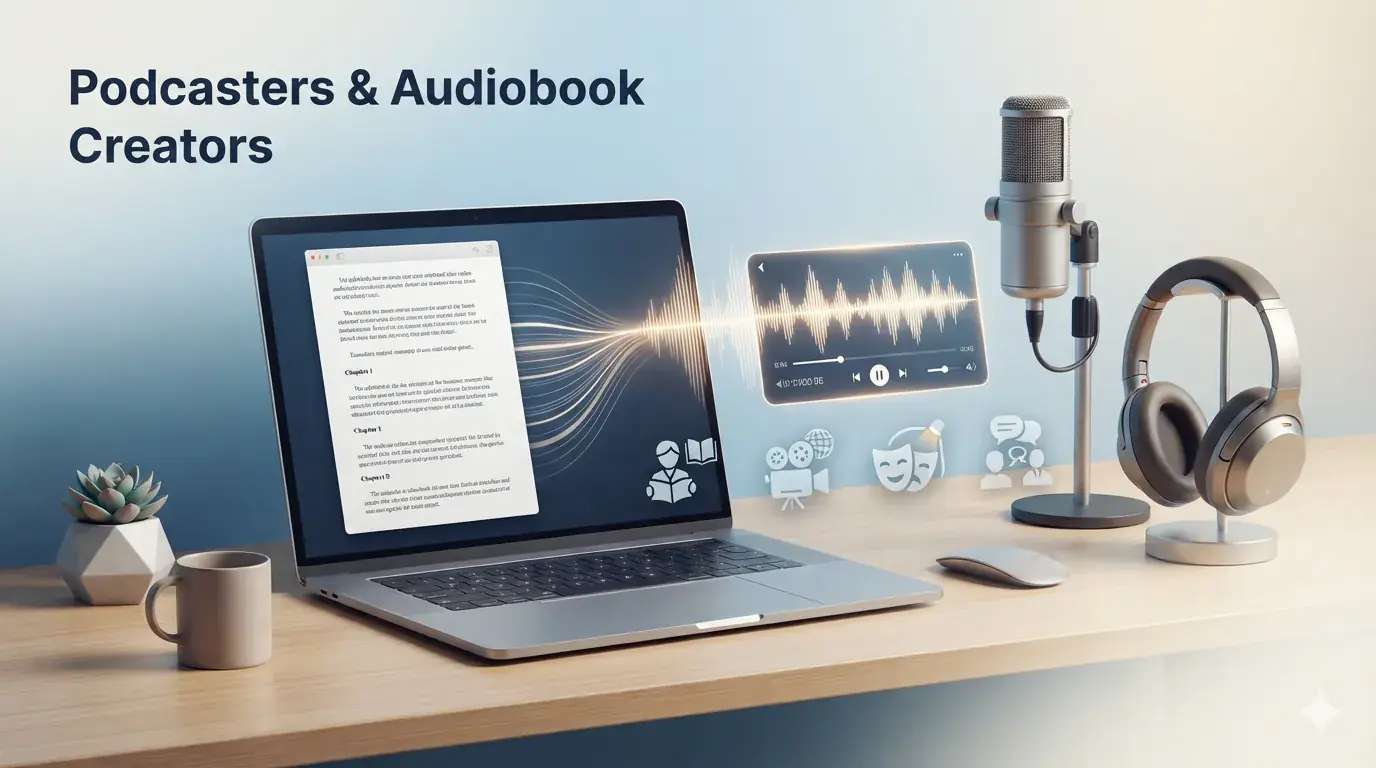 Podcasters y creadores de audiolibros